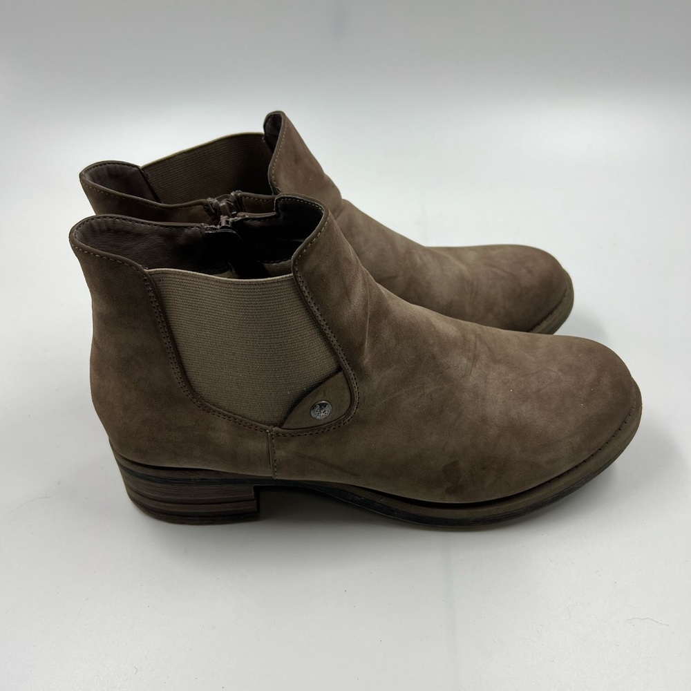 Rieker Woman Ankle Boots Beige With Side Zipper Size 41